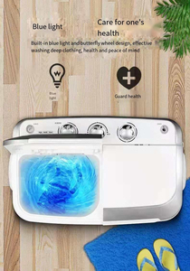 5kg Black Color Twin Tub Semi Auto Laundry <b>Washer</b> Washing Machines With Dryer.Washing Machine and Dr - Product Image 5