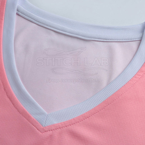 Conjunto de Camiseta de Baloncesto Stitch Lab Rosa, Cuello en V, Sin Mangas, Absorbe la Humedad, Unisex, para Adultos, Ropa Deportiva para Todas las Temporadas - Product Image 2