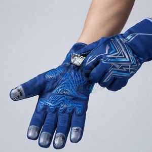Gants de karting d'hiver professionnels, design personnalisé par sublimation, tissu imperméable et respirant, légers, à doigts complets, antidérapants - Product Image 6