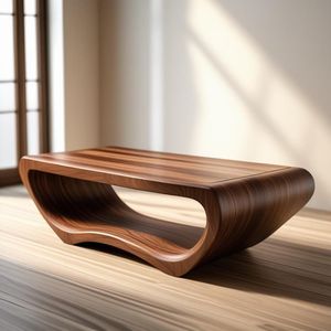 Aqdus Saleem |   Mesa de Centro de Madera Artesanal Estilo Antiguo Personalizada KAYANN, Madera Natural para Sala de Estar Moderna, Regalo de Inauguración de Casa - Product Image 1