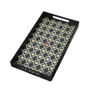 Plateau de service en laque multifonction, plateau en laque pour la décoration intérieure de couleur noire, vente en gros du Vietnam - Product Image 3