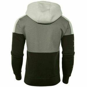 Ensemble de survêtement à capuche pour homme avec blocs de couleur, sweat-shirt et pantalon à fermeture éclair intégrale, tenue décontractée d'automne en polyester et coton respirant - Product Image 6