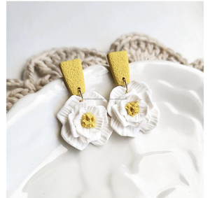 Natural Horn Rectangle Wooden <b>Resin</b> Geometric <b>Earrings</b> for Girls Fashionable Wooden <b>Resin</b> Combination <b>Earrings</b> for Engagement - Product Image 1