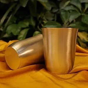 Daily Use Copper Glass Tumbler Supplier Ayurvedic Drinking Water Cup Bulk Export Metal <b>Drinkware</b> India - Product Image 4