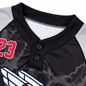 Camiseta Deportiva de Béisbol Personalizada, Uniforme de Equipo con Diseño Sublimado, Nombre, Número y Logotipo, Transpirable, Ligera y de Secado Rápido - Product Image 4