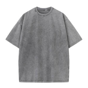 T-shirts pour hommes en coton doux de qualité supérieure, effet délavé, tendance streetwear, tenue décontractée - Product Image 4
