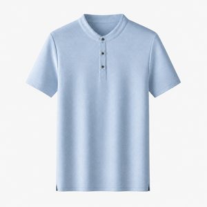 Polo de Alta Calidad para Hombre, Manga Corta, Informal, Tejido de Punto, Color Liso, Tela Suave y Transpirable - Product Image 1