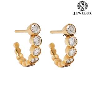 High Luxury Natural VVS Diamond <b>Stud</b> Earrings 925 Sterling <b>Silver</b> Rhodium Plated IGI Certified Stylish Bridal Party Wear Jewelry - Product Image 6