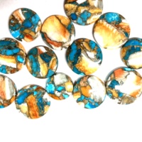 Vente en gros de pierres précieuses en vrac certifiées IGI, naturelles, de qualité AAA, en quartz turquoise cuivré d'huître, 4-6mm, formes variées