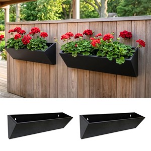 Jardinera de Pared de Acero Corten Hecha a Mano - Decoración Rústica para Jardín de Hierbas al por Mayor - Product Image 2