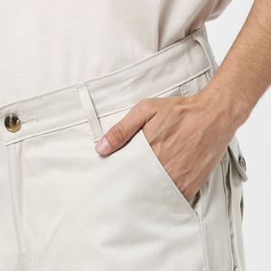 Pantalon cargo en toile pour homme, taille mi-haute, à logo personnalisé, séchage rapide, respirant, style urbain, avec cordon de serrage – Nouvelle collection printemps, vente flash - Product Image 6