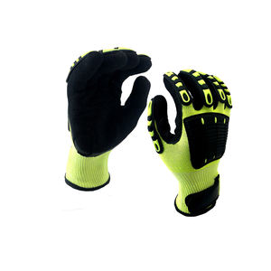 Guantes de Seguridad de Cuero Genuino con TPR, Resistentes a Altas Temperaturas, Anti-Corte, Anti-Escaldaduras, con Muñequera Elástica - Product Image 1