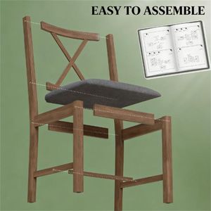 Set di 4 sedie da pranzo grigie per soggiorno e cucina, mobili da giardino - Product Image 3