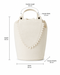Organic Cotton Canvas Crocodile Storage Bag Kids Toy Organizer Laundry <b>Hamper</b> GOTS Custom Logo Wholesale OEM Private Label Bulk - Product Image 2