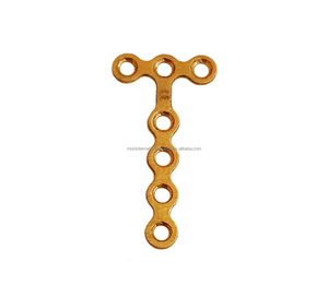 Plaques en titane micro en forme de T pour implants de fixation avancés en traumatologie craniomaxillofaciale et plaques micro-chirurgicales craniennes pour la main - Product Image 5
