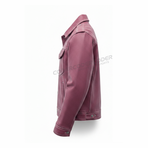Veste en cuir d'agneau véritable personnalisée de qualité supérieure, prix d'usine, nouveau design tendance, lavée, avec fermeture éclair, pour l'hiver, pour hommes - Product Image 3