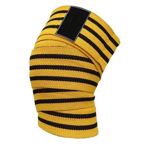 Genouillère universelle OEM en Spandex et Nylon, épaisse, réversible, respirante, avec fermeture auto-agrippante réglable, pour haltérophilie, squat et gym - Product Image 3