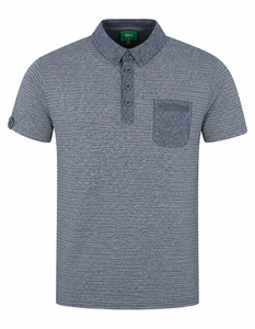 <b>Men</b> Polo <b>Shirt</b> <b>Short</b> <b>Sleeve</b> Regular Fit Knitted Casual <b>White</b> Pink - Product Image 1