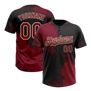 เสื้อเบสบอลโพลีเอสเตอร์ 100% ระบายอากาศได้ดี แบบสั่งทำ ราคาส่งถูก เสื้อเบสบอลโพลีเอสเตอร์ 100% - Product Image 1