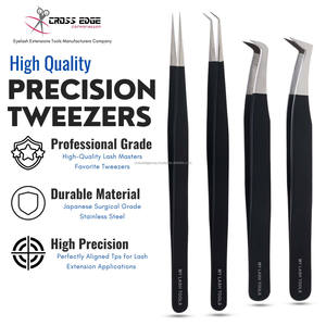 Pince à épiler pour extensions de cils en fibre de qualité supérieure, 90 degrés, en acier inoxydable, modèle professionnel My Lash Applicator. - Product Image 2