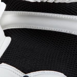 Gants de boxe en cuir blanc, fermeture à lacets, sangle de poignet réglable, équipement d'entraînement respirant pour adultes, unisexe, logo personnalisable - Product Image 5
