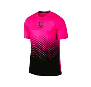 T-shirt en polyester respirant pour homme INTERKNIT, imprimé par sublimation dégradé vert-noir, taille adulte - Product Image 3