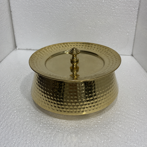 Olla de Cocina Tradicional de Latón Martillado con Tapa, Cazuela, Tazón para Servir, Utensilios de Cocina de Latón para Hoteles, Restaurantes y Servicios de Catering, Venta al por Mayor - Product Image 2
