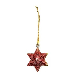 Christmas <b>Hanging</b> Metal <b>Star</b> Ornament Blue Glitter Decoration for Tree Home Party Holiday Decor Gift Piece <b>Hanging</b> Pendant - Product Image 1