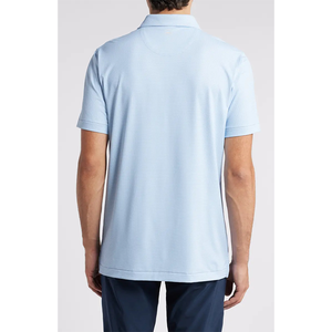 Camisas <span class=keywords><strong>Polo</strong></span> de Golf de Manga Corta para Hombre, Color <span class=keywords><strong>Azul</strong></span> Claro, Personalizadas con Logotipo, de Verano, Alta Calidad, 100% Poliéster, Transpirables, de Secado Rápido, Casuales - Product Image 2