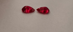 Pierres précieuses en rubis rouge taillées en ovale, polies, en vrac, fabriquées à la main par des designers, pour la création de bijoux fins et tendance. - Product Image 5