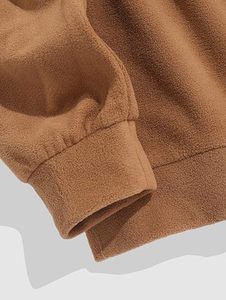 Sudadera con Capucha para Hombre, 100% Algodón, Resistente al Viento, Ecológica, con Gráfico de Montaña Bordado, Forro Polar Afelpado, Casual, con Cordón Ajustable - Product Image 2