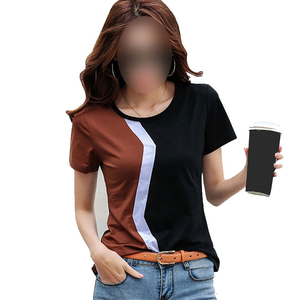Camisetas Clásicas de Calidad para Mujer, Corte Regular, Estampadas, con Contraste de Color Personalizado, Tejido Suave y Cómodo para Uso en Exteriores - Product Image 1
