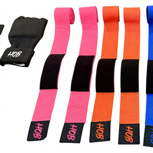 Vendas de Boxeo de Algodón HOB con Cierre de Velcro, Vendaje Elástico para Entrenamiento de MMA - Product Image 4