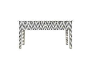 Custom Handmade Bone Inlay Entryway Console Table With Decorative Storage And Contemporary Home Styling - Product Image 4