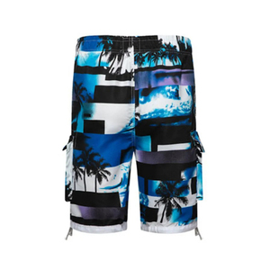 New Summer Solid Color Beachwear Wholesale <b>Trunk</b> <b>Men</b> Swim Shorts Canvas Fabric Casual Woven Swimming Shorts - Product Image 3