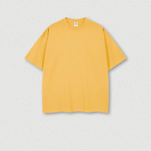 Camiseta Personalizada con Cuello Grueso para Hombre, Algodón Orgánico de Alta Calidad, Talla Grande, Lisa, Extra Grande, de Lujo - Product Image 1