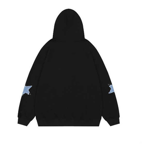 เสื้อฮู้ดแบบสวม Unisex ทรงโอเวอร์ไซส์ ผ้าถักลำลอง มีกระเป๋า ดีไซน์สำหรับฤดูหนาว แขนเสื้อปกติ ทรงพอดีตัว ผ้าฝ้ายสีพื้น - Product Image 6