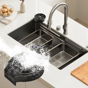 Kit de Limpieza Automática de Tazas, Duradero, Fácil de Usar y sin Electricidad, para el Hogar, Cafetería o Restaurante - Product Image 1