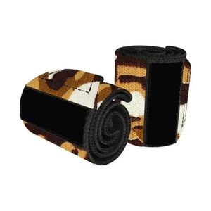 Light Blue <b>White</b> Striped Wrist <b>Wraps</b> Weightlifting Heavy Duty Powerlifting Gym Training Stabilizer Support - Product Image 4