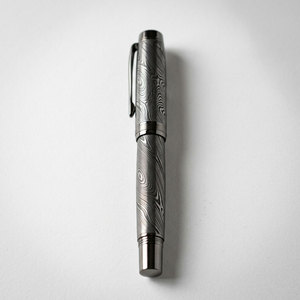 Bolígrafo de Escritura de Acero de Damasco Hecho a Mano de Primera Calidad, Papelería de Oficina de Lujo, Regalo para Profesionales y Coleccionistas - Product Image 1