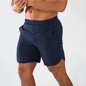Shorts d'été pour hommes à taille élastique avec cordon de serrage personnalisé, shorts de course en nylon, 100% polyester, maillots de bain en maille pour la plage - Product Image 1