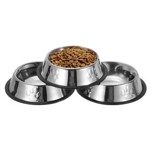 Durable Food Grade Stainless Steel Dog Food Bowl with Strong Design for Everyday Feeding and Water Use - Product Image 1