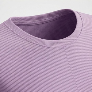 T-shirt de sport à séchage rapide pour hommes et femmes, motif uni, pour pickleball, tennis, course à pied, en tissu tricoté, tenue d'équipe, couleur et style personnalisables - Product Image 4