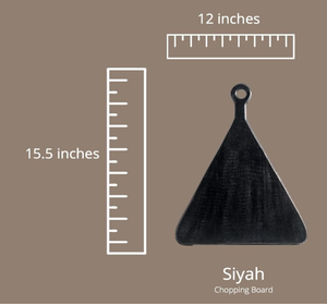 Planche à découper triangulaire en bois de manguier écologique, fabriquée à la main, sans danger pour les aliments, non toxique, ergonomique, plateau de service pour la cuisine - Product Image 2