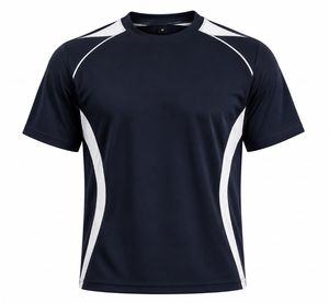 T-shirt Sportif Homme Col Rond Manches Courtes Séchage Rapide Coupe Droite 100% Polyester Tricoté Écologique Motif Géométrique Devant Marron Blanc - Product Image 3