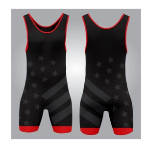 Débardeur de sport pour homme, rouge et noir, col en V, en spandex et polyester, séchage rapide - Product Image 3