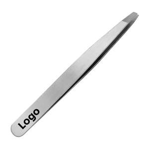 Pince à épiler de précision durable pour sourcils, à pointe inclinée, en acier inoxydable, pour l'épilation - Product Image 1