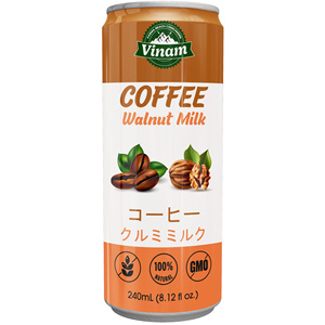 Boisson en conserve Vinam au café et lait de noix 240 ml 100 % naturelle sans OGM sans gluten qualité supérieure pour l'exportation en gros - Product Image 1
