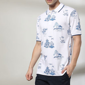 Polo élégant à manches courtes pour hommes, 100 % coton jersey, broderie personnalisée, tenue professionnelle, anti-plis, OEM disponible - Product Image 5