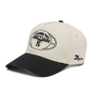 Fashion <b>Men</b> Women <b>Flat</b> Baseball <b>Caps</b> Outdoor OEM Custom 5 Panel Embroidery Cotton Trendy Premium Two Tone Baseball <b>Caps</b> - Product Image 6